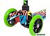 Самокат NOVATRACK Disco-kids 120H.DISCOKIDS.BMC8 (черный/зеленый)