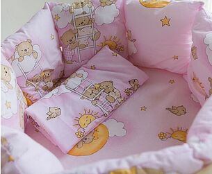 Картинка Комплект в кроватку Баю-Бай Нежность К51-Н1 (розовый)