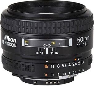 Картинка Фотообъектив Nikon 50mm f/1.4D AF Nikkor