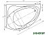 Ванна Aquatek Альтаир 158x120R (с экраном и каркасом)