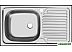 Кухонная мойка Ukinox Классика CLM760.435 5K 2L (с сифоном)