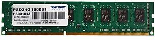 Оперативная память Patriot 4GB DDR3 PC3-12800 (PSD34G160081) Retail