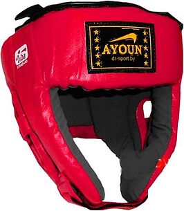 Картинка Шлем боксёрский боевой Ayoun Profi 845 S (красный)