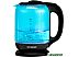 Чайник электрический Hyundai HYK-G2806 (голубой/черный)