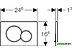 Панель смыва Geberit Sigma 01 (115.770.KA.5) (глянцевый хром/матовый хром)