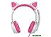Наушники QUMO Game Cat (белый/розовый)