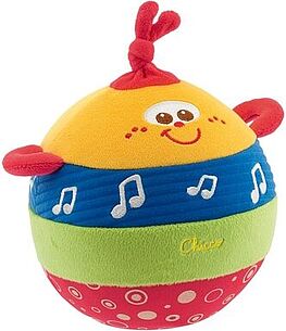 Картинка Музыкальная игрушка Chicco Мягкий мячик арт. 9040