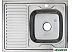 Кухонная мойка Melana MLN-8060 R (сатин, глубина чаши 18 см., сталь 0.8 мм.)
