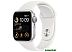 Умные часы Apple Watch SE 2 40 мм (алюминиевый корпус, серебристый/белый, спортивный силиконовый рем