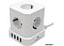 Сетевой фильтр Cablexpert TWR-5-U4-W-3