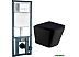 Унитаз WeltWasser Gelbach 004 MT-BL + Marberg 410 SE (черный матовый/хром)