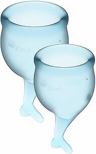 Картинка Менструальные чаши Satisfyer Feel Secure, голубой