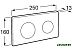 Панель смыва Roca PL10 Dual (One) A890189206 (черный матовый) Панель смыва Roca PL10 Dual (One) A890189206 (черный матовый)