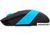 Мышь A4Tech Fstyler FG10S (черный/голубой)