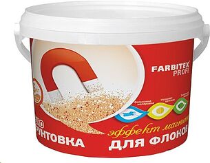 Картинка Акриловая грунтовка Farbitex Profi Акриловая под краску с флоками 5 кг