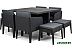 Обеденная группа Keter Columbia Dining Set 247484 (графит)