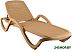 Шезлонг Элластик-Пласт Capri плетеный 195x73x41 (бежевый) Шезлонг Элластик-Пласт Capri плетеный 195x73x41 (бежевый)