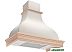 Кухонная вытяжка Elikor Аркада Валенсия 90П-650-П3Д (белый муар/дуб неокрашенный)