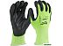 Перчатки хозяйственные Milwaukee Hi-Vis Cut level 1/A 10/XL 4932492916