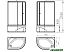 Душевая кабина Domani-Spa Delight 128 High 120x80 R (черный/тонированное)