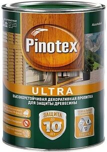 Картинка Пропитка Pinotex Ultra 1 л (палисандр)