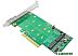 Адаптер для подключения M.2 накопителей Linkreal LRNV95N8 PCIe x8 to 2-Port M.2 NVMe Adapter