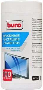 Картинка Чистящие влажные салфетки Buro BU-Tscrl (100 шт)