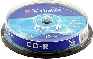 Картинка Диск CD-R Verbatim 700Mb (10шт) (43437)