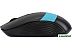 Мышь Oklick 310MW (черный/голубой)