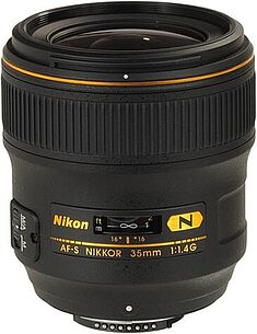 Картинка Фотообъектив Nikon 35mm f/1.4G AF-S Nikkor