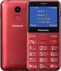 Картинка Мобильный телефон Panasonic KX-TU150RU (красный)