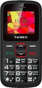 Картинка Мобильный телефон TeXet TM-B217 (черный-красный)