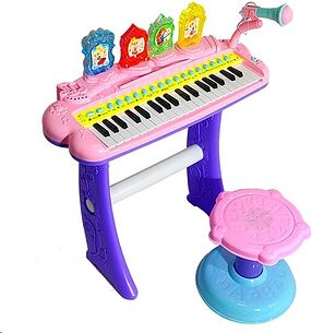 Картинка Детский синтезатор со стульчиком Combuy 2269-207 (розовый)