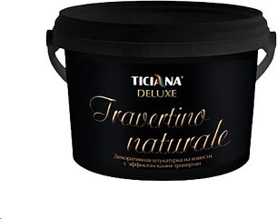 Картинка Декоративная штукатурка Ticiana Deluxe Travertino Naturale на извести (8 л)