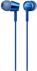 Картинка Наушники с микрофоном Sony MDR-EX155AP (синий)
