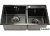 Кухонная мойка Melana ProfLine S7240HB (сатин графит, глубина 22 см, сталь 3 мм)