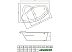 Ванна Bonito Home Rosa 150x100R (с ножками) Ванна Bonito Home Rosa 150x100R (с ножками)