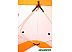 Палатка Следопыт КУБ 3 (белый/оранжевый) Палатка Следопыт КУБ 3 (белый/оранжевый)
