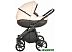 Детская универсальная коляска Tutis Nanni 3 в 1 (кожа светло-бежевый/темно-коричневый) (1093398)