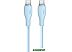Кабель Baseus Pudding Series USB Type-C - USB Type-C (2 м, голубой) Кабель Baseus Pudding Series USB Type-C - USB Type-C (2 м, голубой)