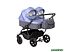 Детская универсальная коляска INDIGO Charlotte Sity Duo (Cs 06, темно-серый/сине-серый)