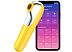 Вакуумно-волновой вибромассажер Satisfyer Dual Love желтый с управлением через приложение