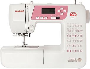 Картинка Швейная машина JANOME 3160 PG (белый/розовый)