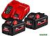 Аккумулятор с зарядным устройством Milwaukee M18 HNRG-552 (18В/5.5 Ah + 12-18В)