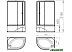 Душевая кабина Domani-Spa Delight 128 High 120x80 R с гидромассажем (черный/тонированное)