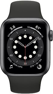 Картинка Умные часы Apple Watch Series 6 40 мм (алюминий серый космос/черный)