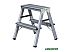 Лестница-стремянка Новая высота алюминиевая двухсторонняя 2x2 (1120202)