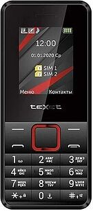 Картинка Мобильный телефон TeXet TM-207 (черный/красный)