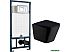 Унитаз WeltWasser Gelbach 004 MT-BL + Marberg 507 SE (черный матовый/хром)