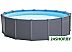 Каркасный бассейн INTEX GRAPHITE GRAY PANEL 26384
